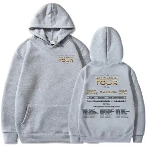 Beyaz Millennium Tour Grafik Funko Pop Moda SonbaharVintage Mole