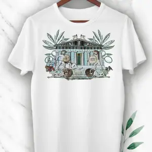 Beyaz Mitoloji Antik Kent Baskılı Unısex Tişört