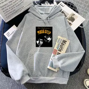 Beyaz Mobb derin grafik Hoodies Hip-hop grubu modarahat Moletom A