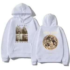 Beyaz Moda rahat Hoodies Phoebe bripocket Indie halk Unisex Hoody ile boy yönlü y