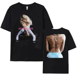 Beyaz Nessa Barrett Aftercare Albümü lu Tee Şarkıcı Grafik Tshirt lar/E