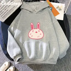 Beyaz Omori Hoddie Kawaii TavşanHoodies Harajuku Modalar