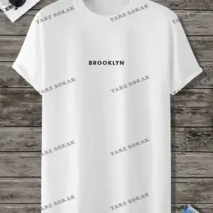 Beyaz Oversize Ön Baskılı