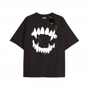 Beyaz Oversize T-shirt diş Özel tasarım