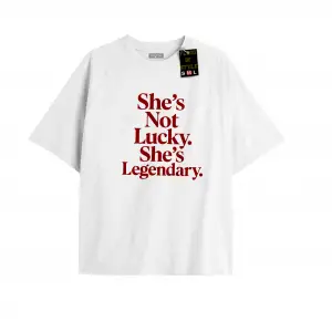 Beyaz Oversize T-shirt efsanevi Özel tasarım