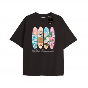 Beyaz Oversize T-shirt helosummer Özel tasarım
