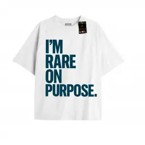 Beyaz Oversize T-shirt ımrareonpurose Özel tasarım