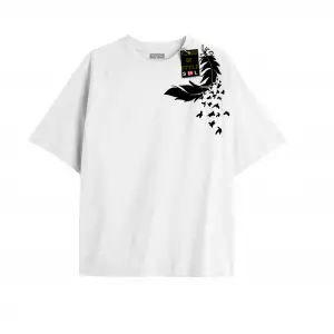 Beyaz Oversize T-shirt tügg Özel tasarım