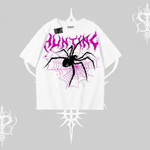 Beyaz Oversize Tişört Autumn Spider