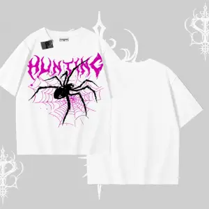 Beyaz Oversize Tişört Autumn Spider