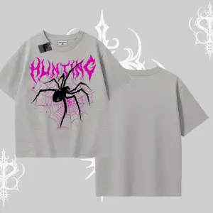 Beyaz Oversize Tişört Autumn Spider