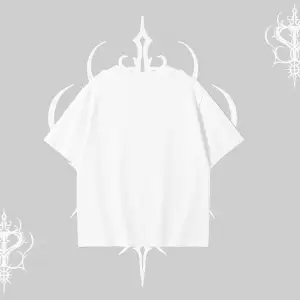 Beyaz Oversize Tişört Özel logolu