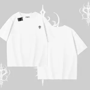 Beyaz Oversize Tişört Özel logolu