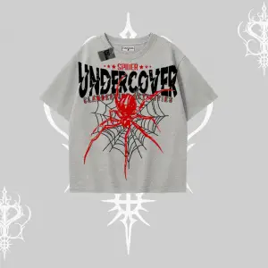 Beyaz Oversize Tişört Spider Undercover