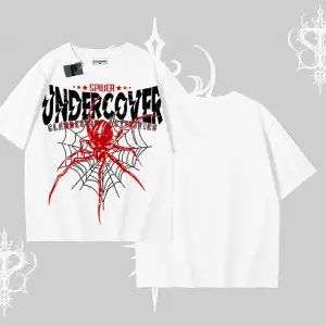 Beyaz Oversize Tişört Spider Undercover