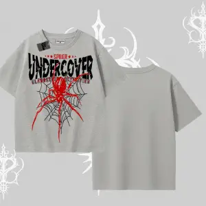 Beyaz Oversize Tişört Spider Undercover