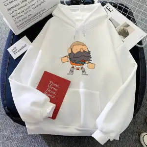 Beyaz Oyun Brawlhalla karikatürHoodies rahat için Kawaii