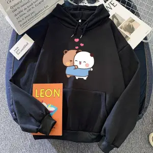 Beyaz Panda ayı Bubu Dudu Hoodies karikatür Kawaii grafik larler