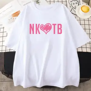 Beyaz Pop müzik NKOTB Band yaz -gömlek yeni çocuklar blok baskı tiş