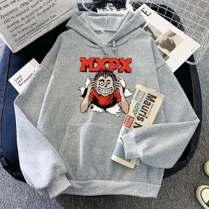 Beyaz Punk Rock Band MxPx Hoodies komik karikatür grafik Winter deras Hip Hop larerke