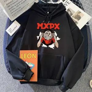 Beyaz Punk Rock Band MxPx Hoodies komik karikatür grafik Winter deras Hip Hop larerke