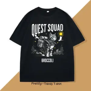 Beyaz Quest Squad Brokoli Grafik Vintage Dördüncü Kanat Merch Xaden Riorsonekşe