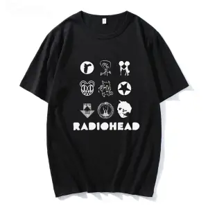 Beyaz Radiohead klasik ler ve lar 100 Indie hayranları bant Rock Boy baskı