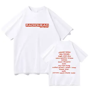 Beyaz Radiohead Müzik Grubu Baskı li Bahar /Er