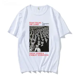 Beyaz Radiohead Tler lu Çocuk Rock Boy Hip Hop Tops Yaz Tees K