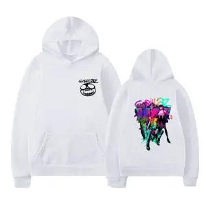 Beyaz Rock Band Gorillaz Y2k Hip Hop