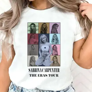 Beyaz Sabrina Marangoz Estetik Streetweed Grunge Kawaii Üniversitesi Hip Hop Tshirt A