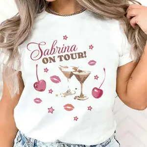 Beyaz Sabrina Marangoz Estetik Streetweed Grunge Kawaii Üniversitesi Hip Hop Tshirt A