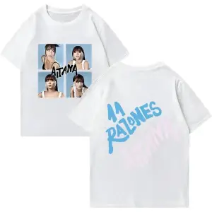 Beyaz Şarkıcı Aitana Ocana baskılı Retro Hip Hop Grafik