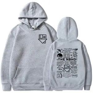 Beyaz Streetweed Unisex Hip Hop Grafik Mahalle NBHD BantSudaderas