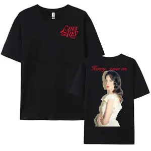 Beyaz Tek Henry Come on leri yazlık Lana DelRey Şarkıcı Grafik