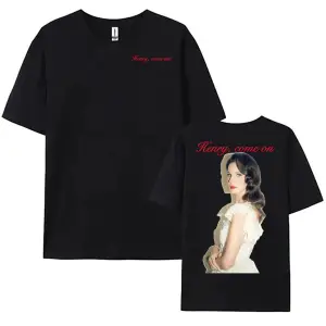 Beyaz Tek Henry Come on leri yazlık Lana DelRey Şarkıcı Grafik