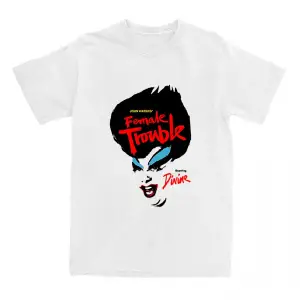 Beyaz The Musical Female Trouble Short Sleeve Cotton Round Neck Co