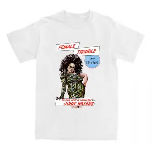 Beyaz The Musical Female Trouble Short Sleeve Cotton Round Neck Co