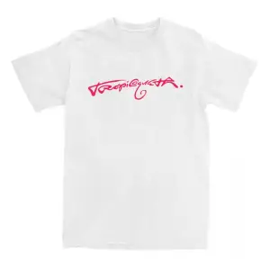 Beyaz Tropicoqueta Albüm Baskı KAROL G Şarkıcı Grafik Bisiklet Yaka T-Shirt