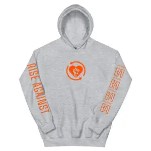 Beyaz Unisex 2025 Heartfist RA Baskı Kapüşonlular RISE AGAINST RICOCHET Albümü Cep