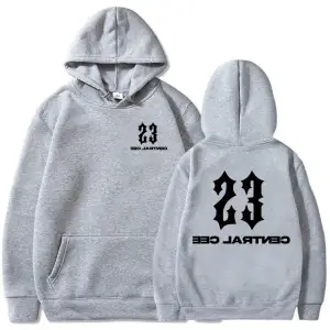 Beyaz Unisex 23 Central Cee Baskı Kapüşonlular GREATNESST RUSHA Yeni Albüm 2025 Moda Hip Hop Sok