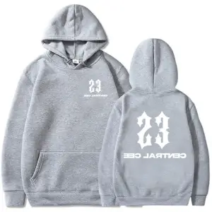 Beyaz Unisex 23 Central Cee Baskı Kapüşonlular GREATNESST RUSHA Yeni Albüm 2025 Moda Hip Hop Sok