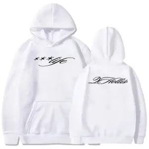 Beyaz Unisex 2hollis *** Hayat Komut Dosyası Hoodie Giyim Kapşonluevşek