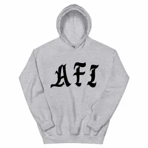 Beyaz Unisex A Fire Inside Siyah Hoodie Yüzleri Fildişi AFI Grafik Moda Kapşonlu