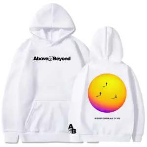 Beyaz Unisex Above & Beyond Usden Daha Kapşonluünlük i