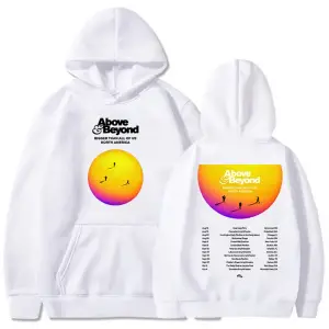 Beyaz Unisex Above & Beyond Usden Daha Kapşonluünlük i
