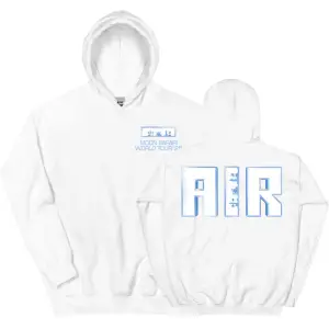 Beyaz Unisex Air MOON SAFARI Dünya Turu Rahat Kapşonlu Sok