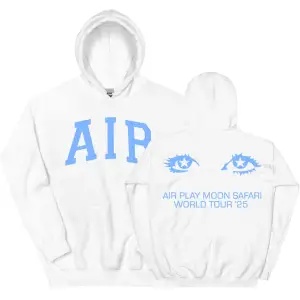 Beyaz Unisex Air MOON SAFARI Dünya Turu Rahat Kapşonlu Sok