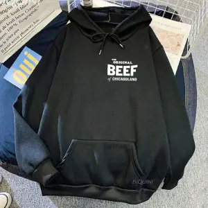 Beyaz Unisex Ayı TV serisi grafik orijinal Chicagoland mektup baskıkla