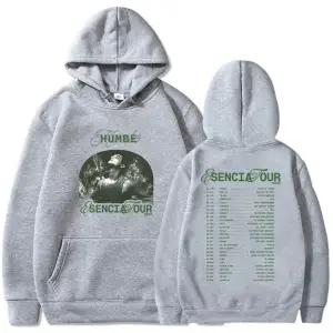 Beyaz Unisex Baskı giysi Humbe Esencia tur sıcak rahat şarkıcı grafik erke